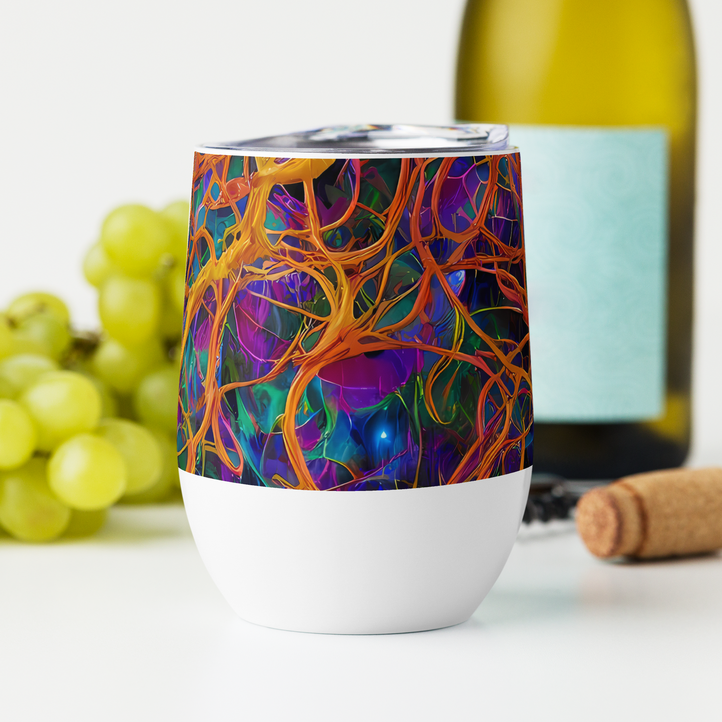 Wine Tumbler - Spectral Weave