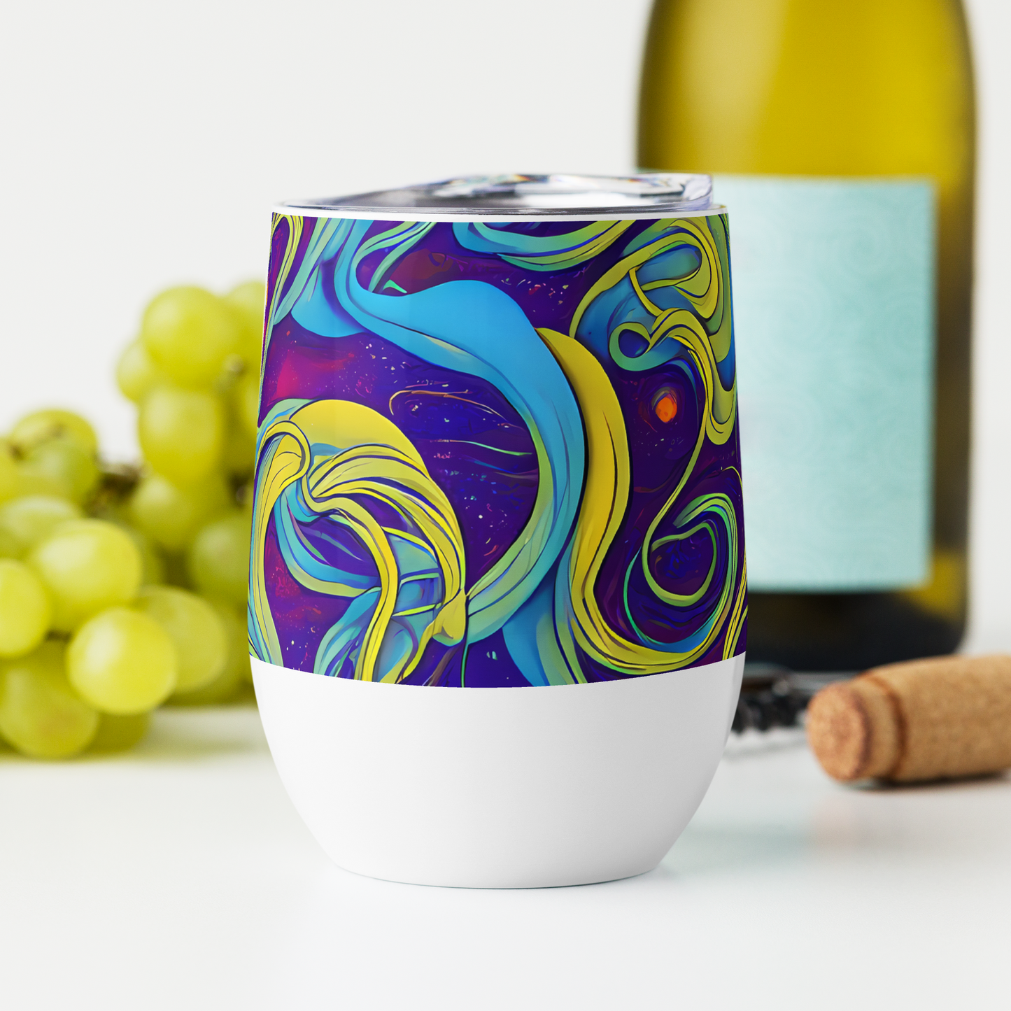 Wine Tumbler - Stellar Swirls