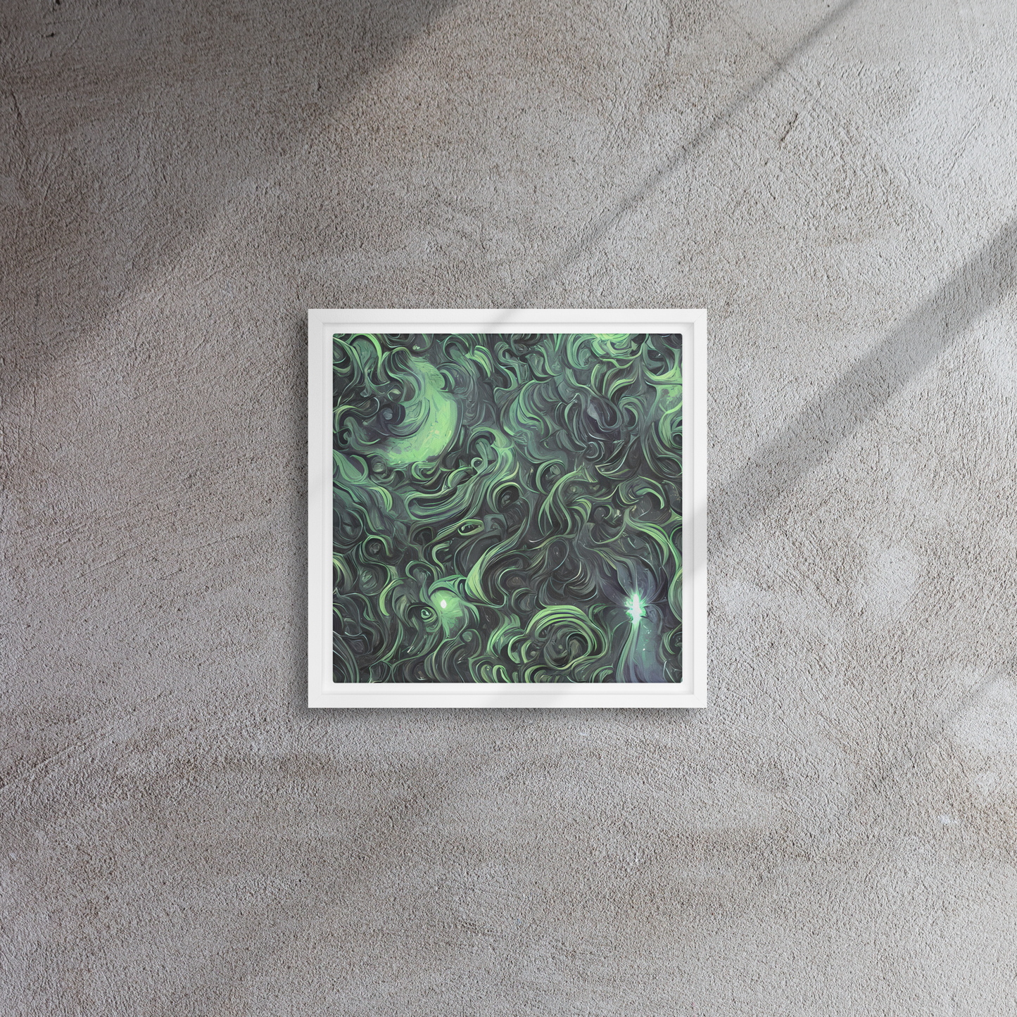 Framed Canvas - Savrasov Swirls