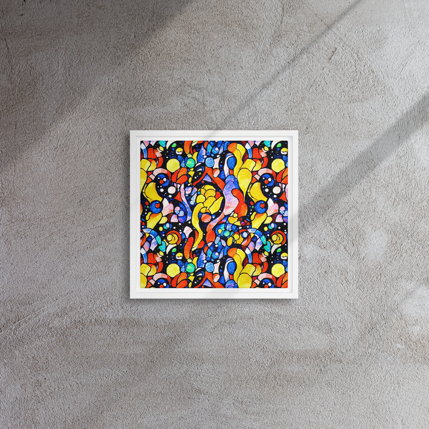 Framed Canvas - Supernova Symphony