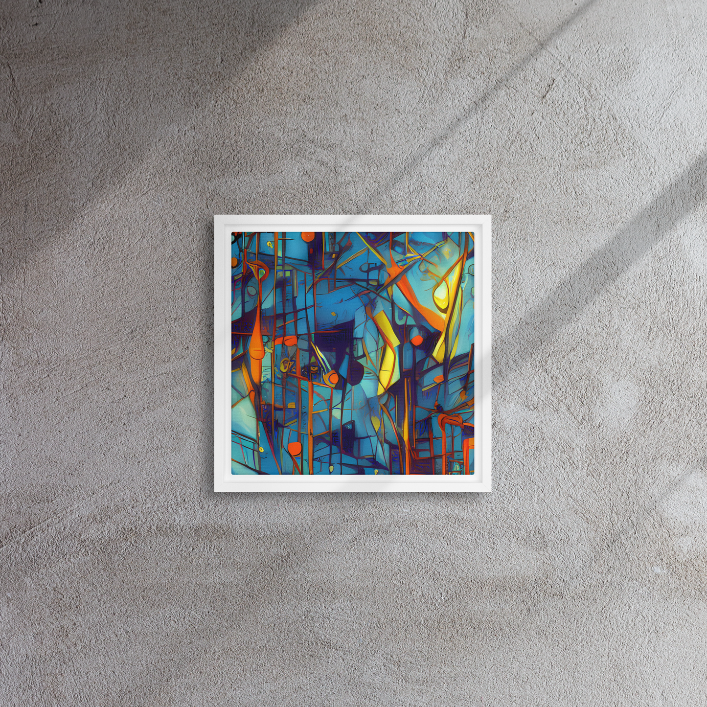 Framed Canvas - Abstract Eddy