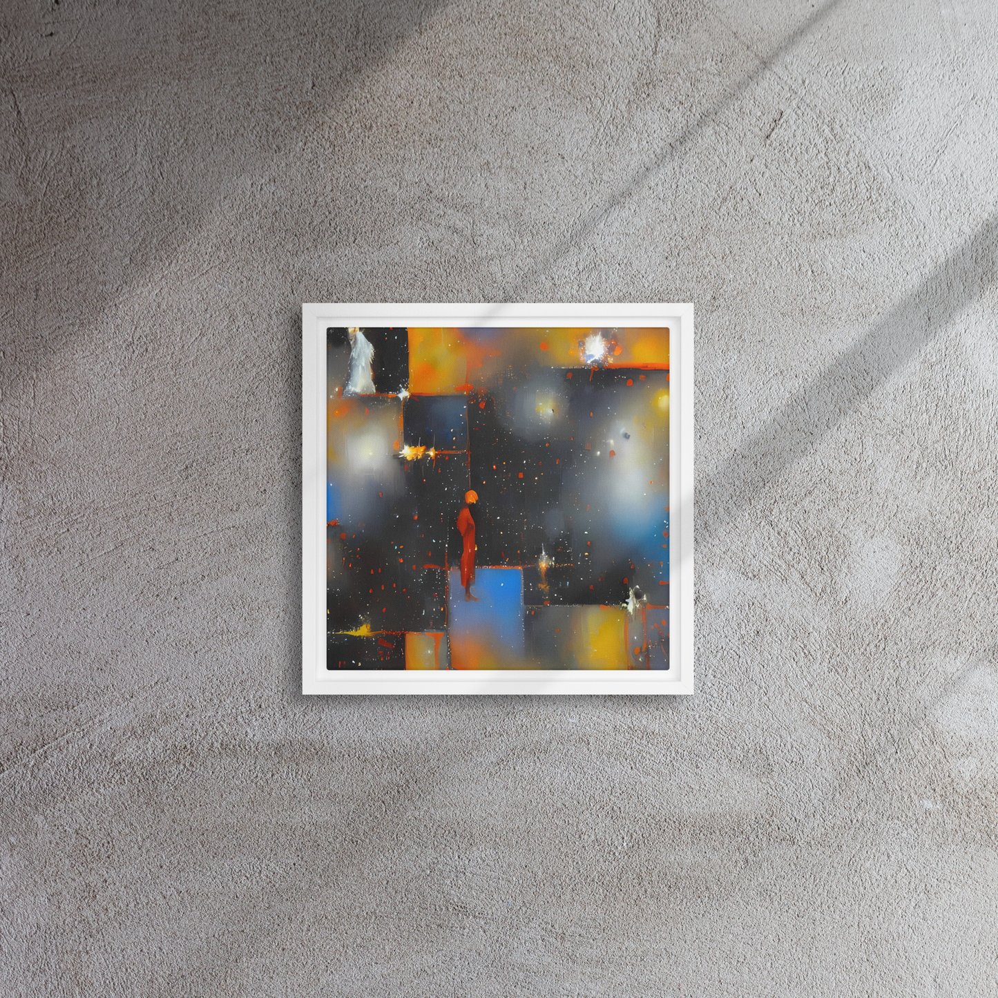 Framed Canvas - Monet's Matrix