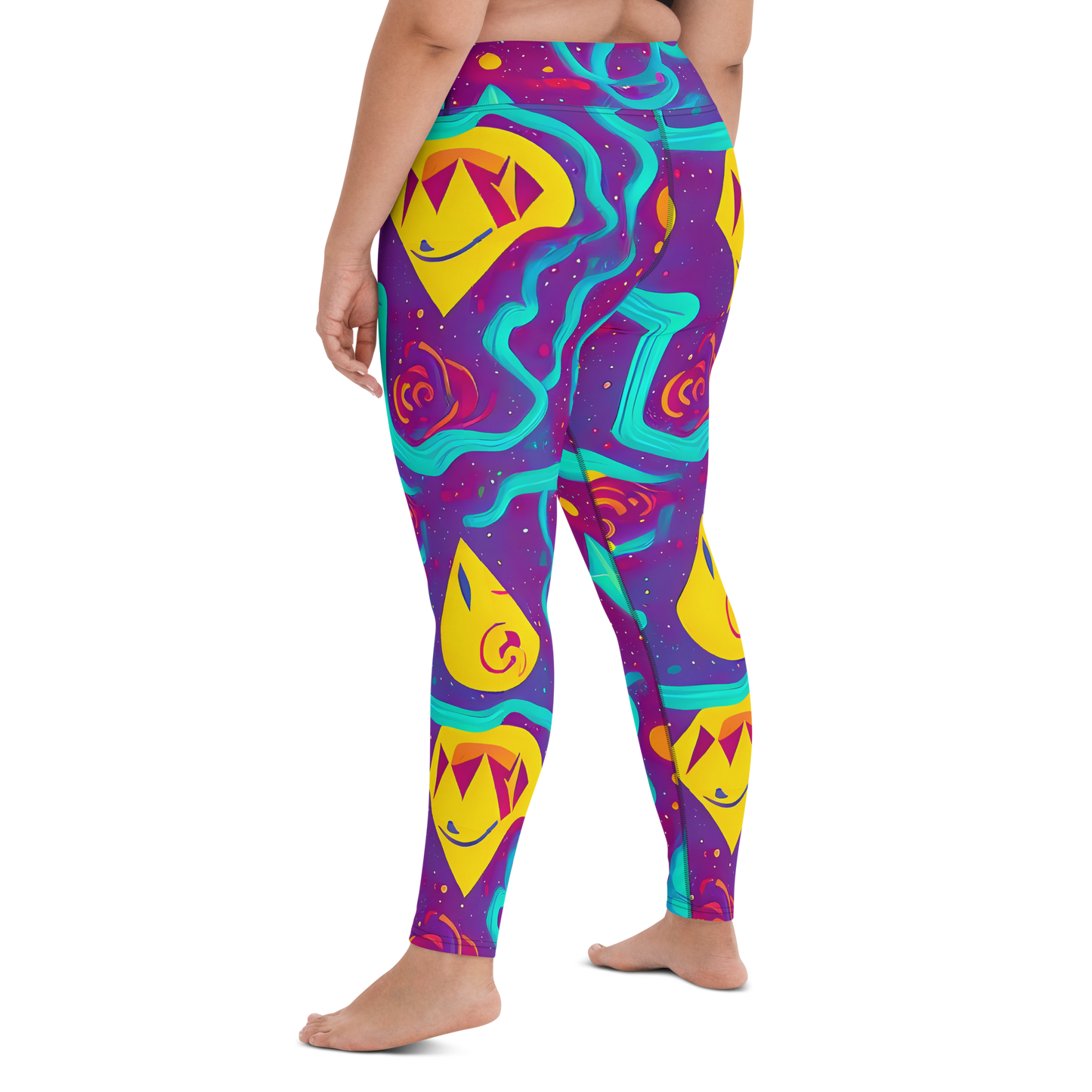 Yoga Leggings - Cosmic Current