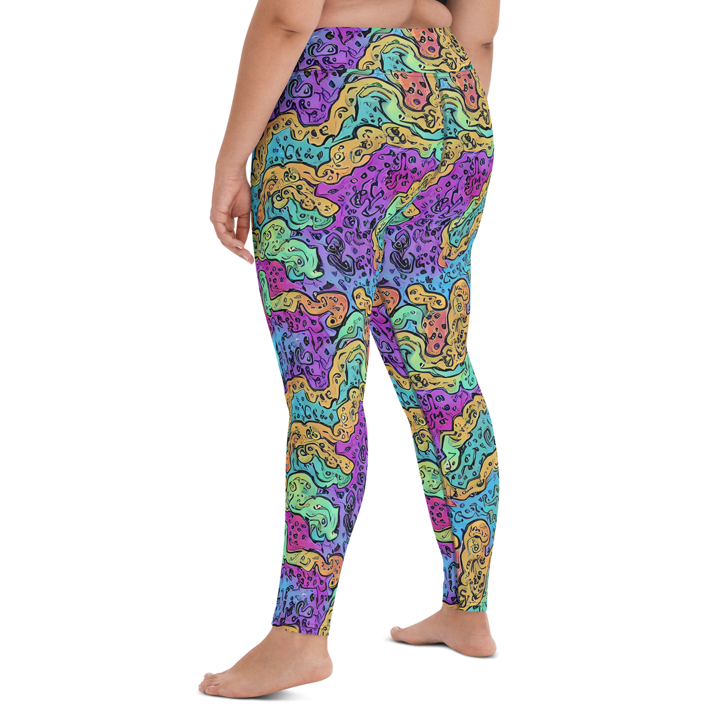 Yoga Leggings - Intergalactic Graffiti
