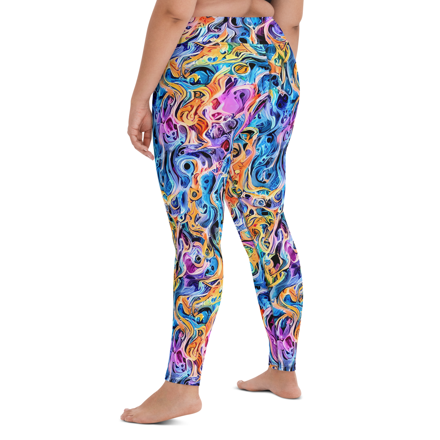 Yoga Leggings - Rococo Vortex