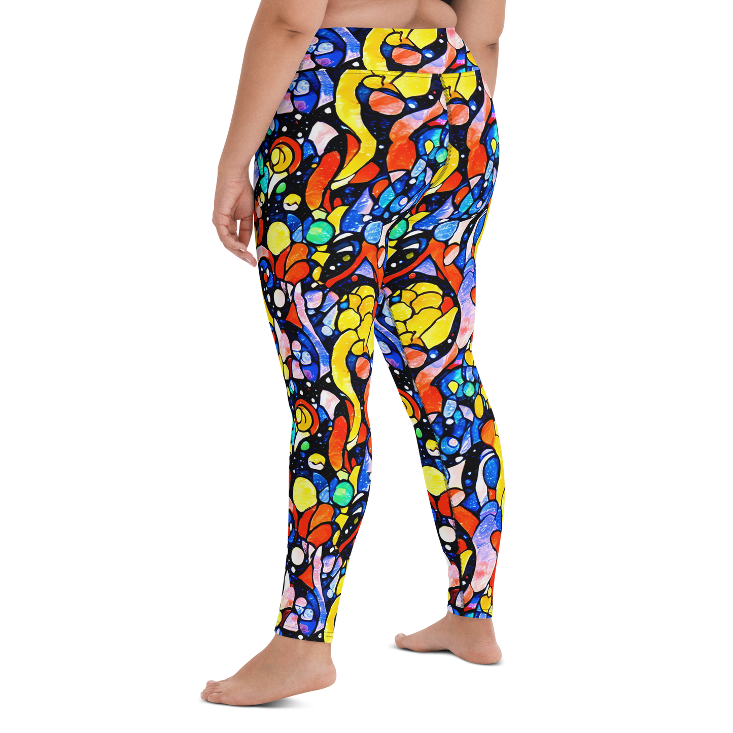 Yoga Leggings - Supernova Symphony