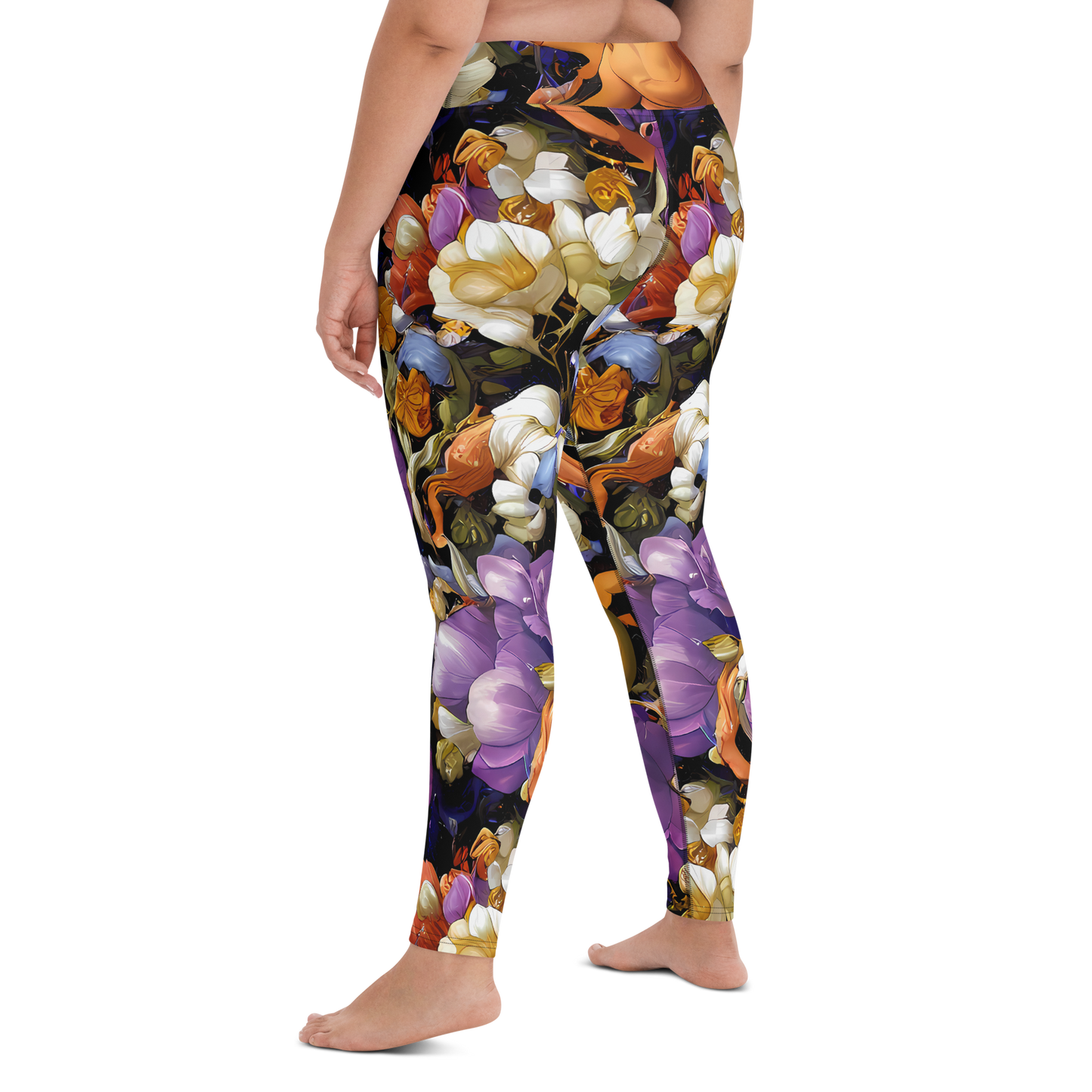 Yoga Leggings - Blooming Cosmos