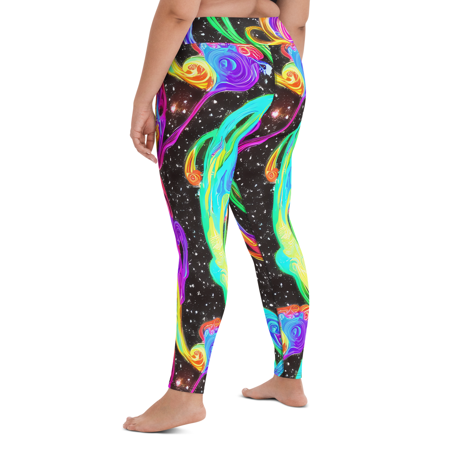 Yoga Leggings - Yuan Whirls