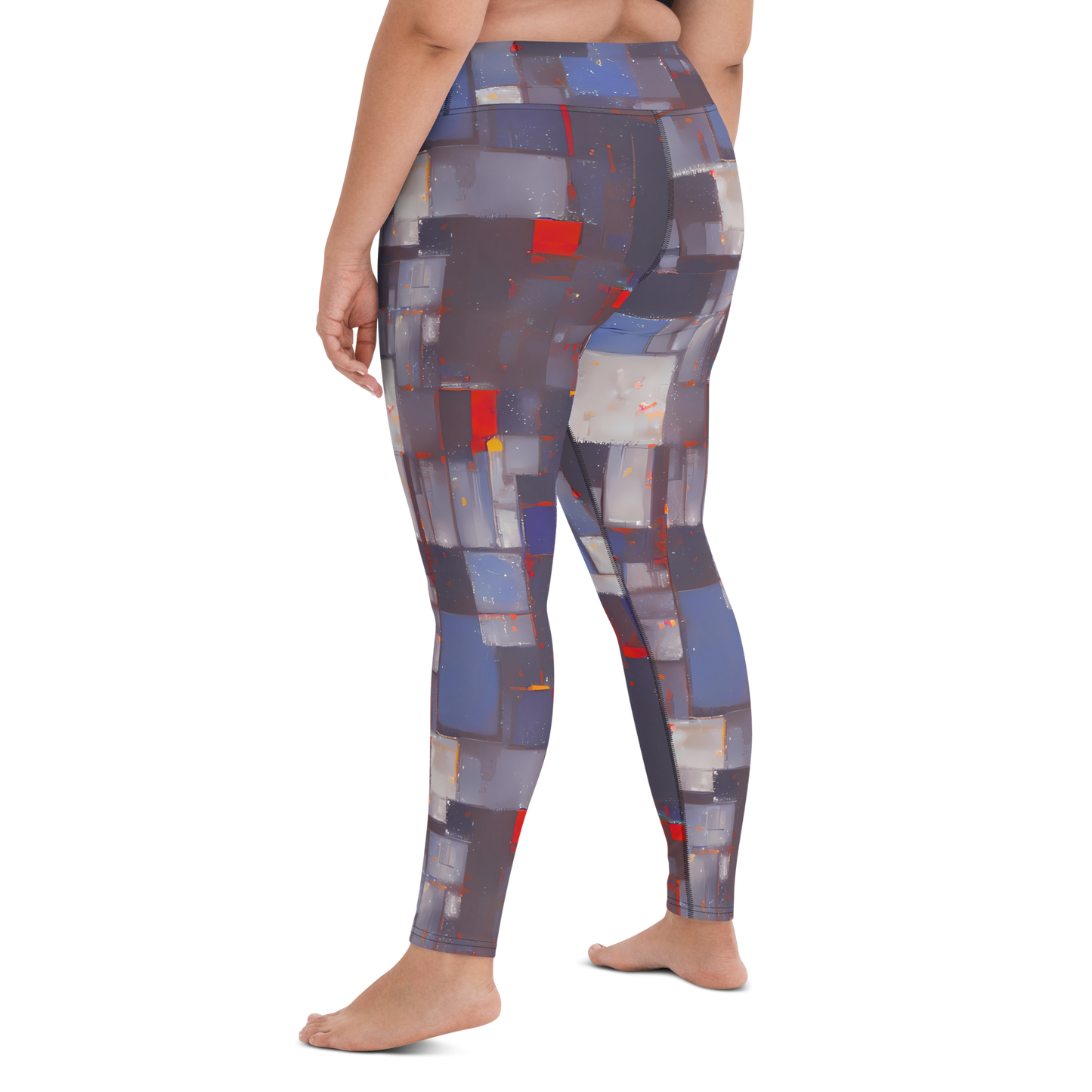 Yoga Leggings - Cubist Rhythm