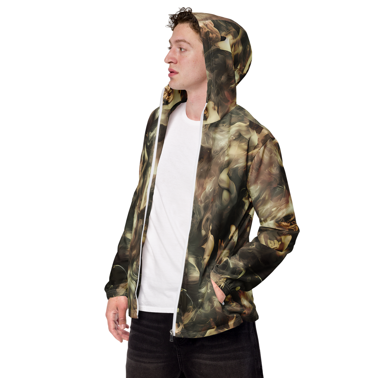 Men's Windbreaker - Ceramic Swirl