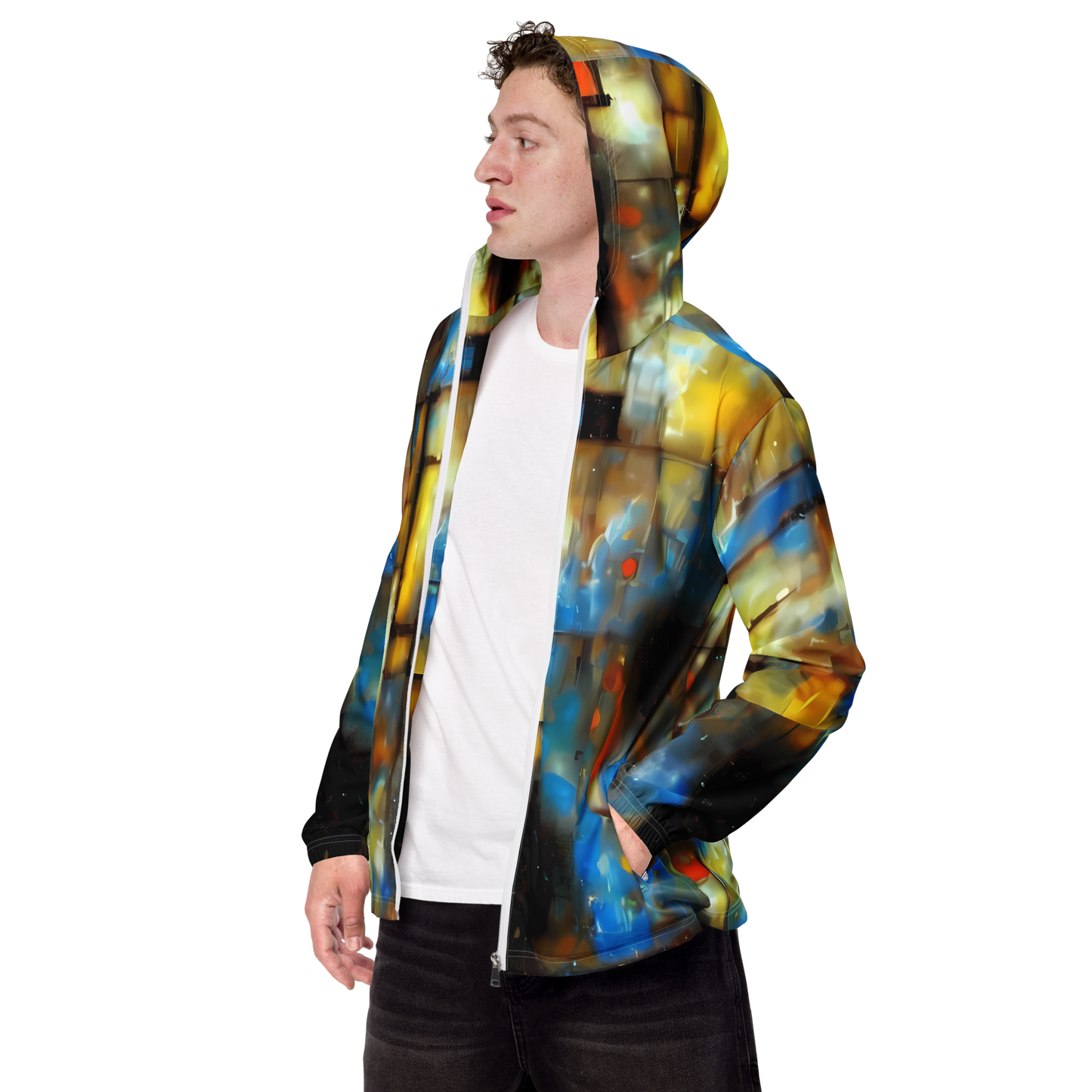 Men's Windbreaker - Kohn Cubism