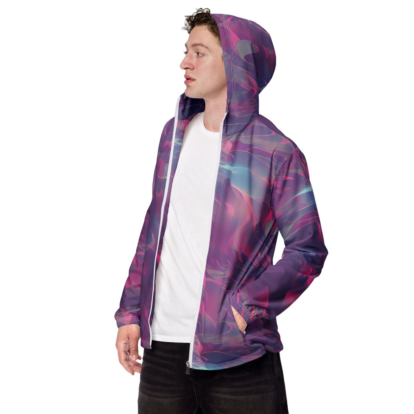Men's Windbreaker - Dreamscape Swirl