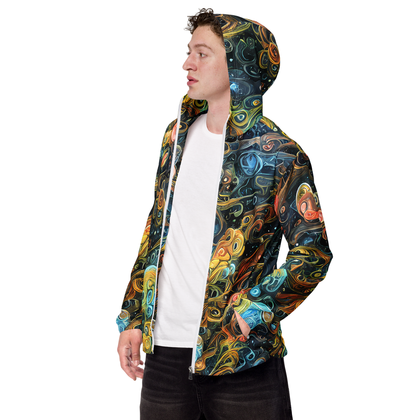 Men's Windbreaker - Wild Cosmos