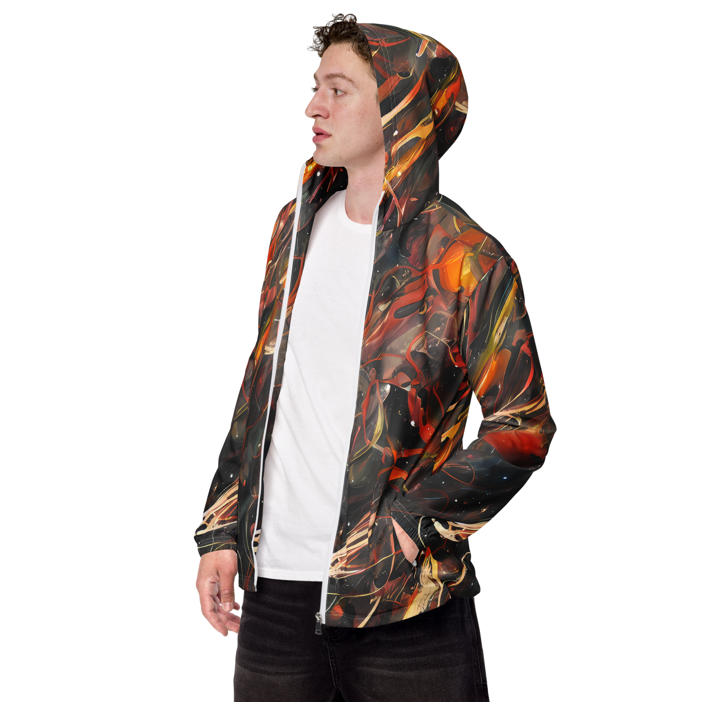 Men's Windbreaker - Temporal Vortex