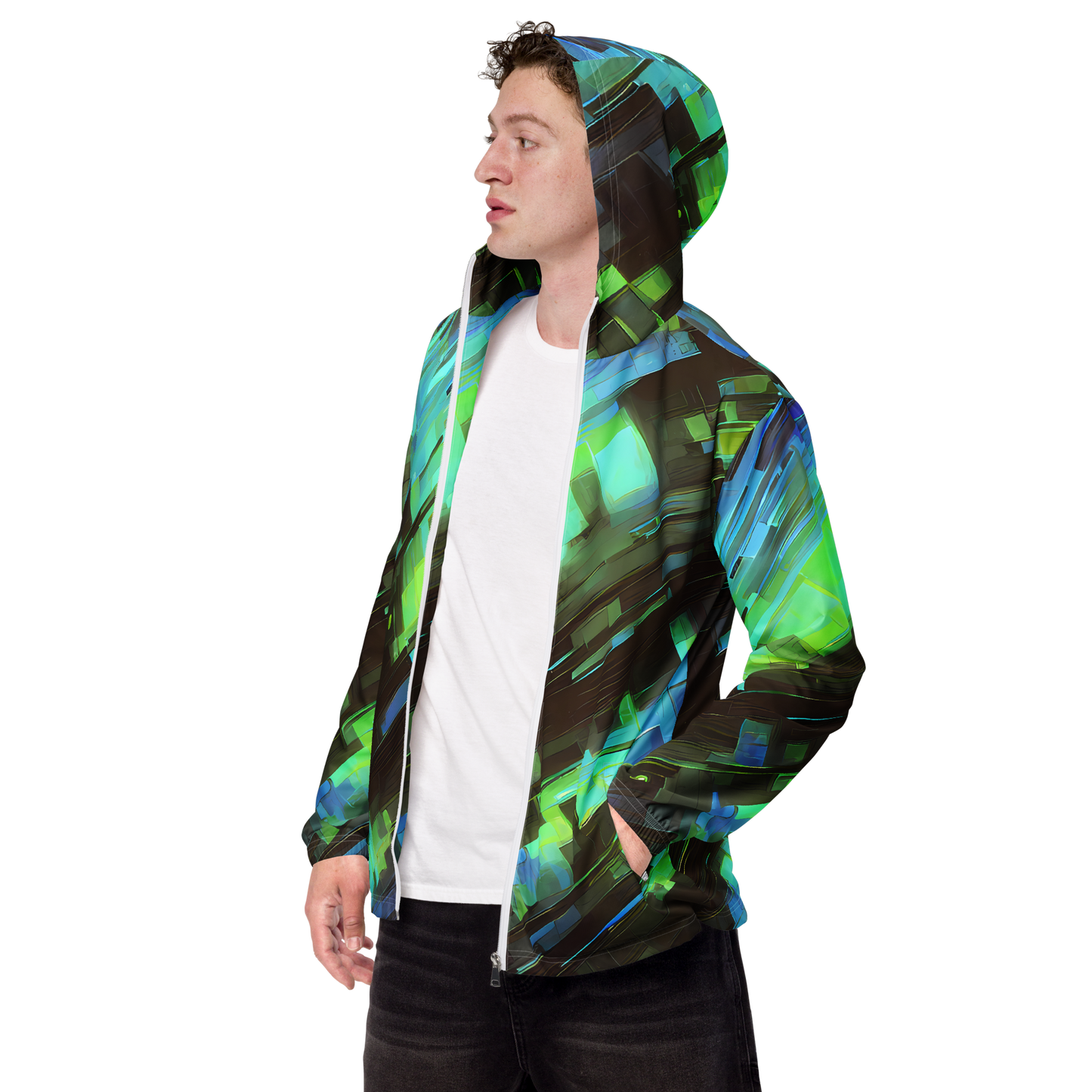 Men's Windbreaker - Cyber Shard
