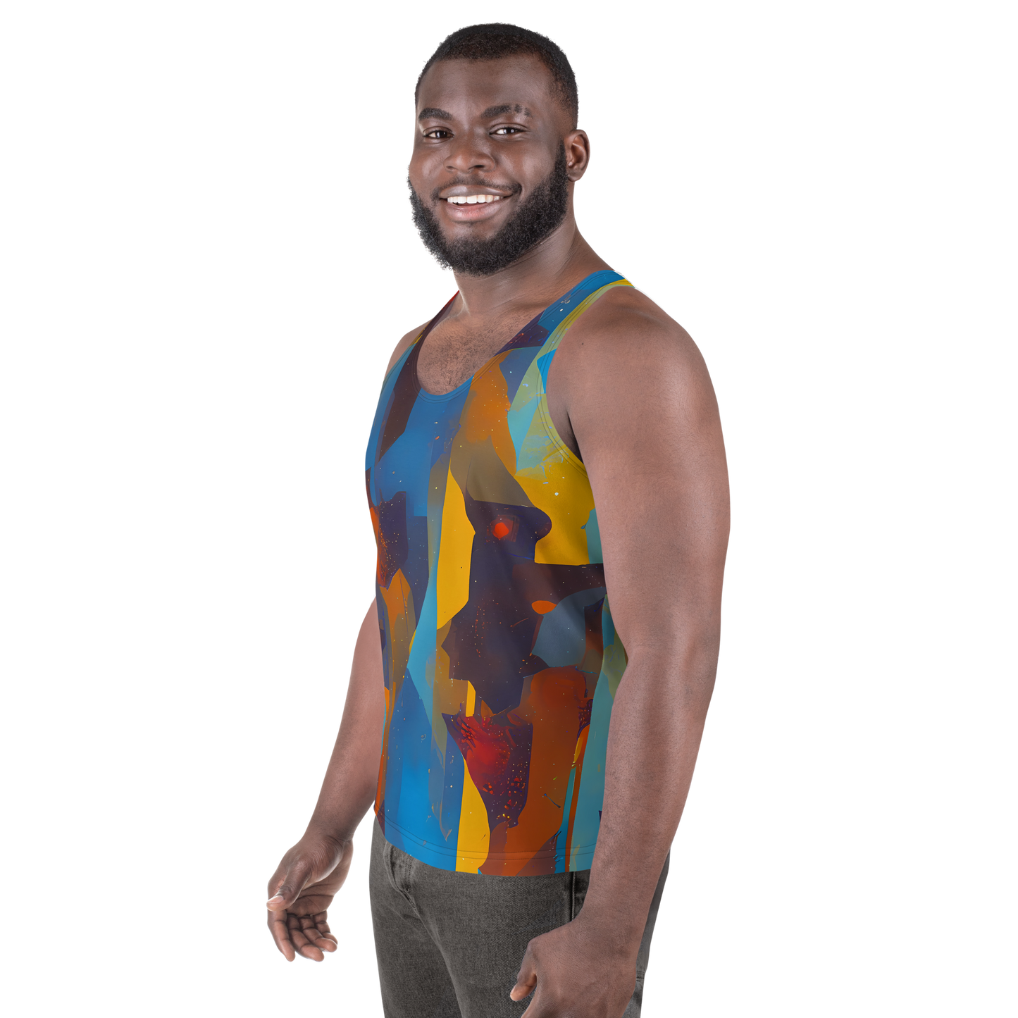 Men's Tank Top - Cubist Dusk