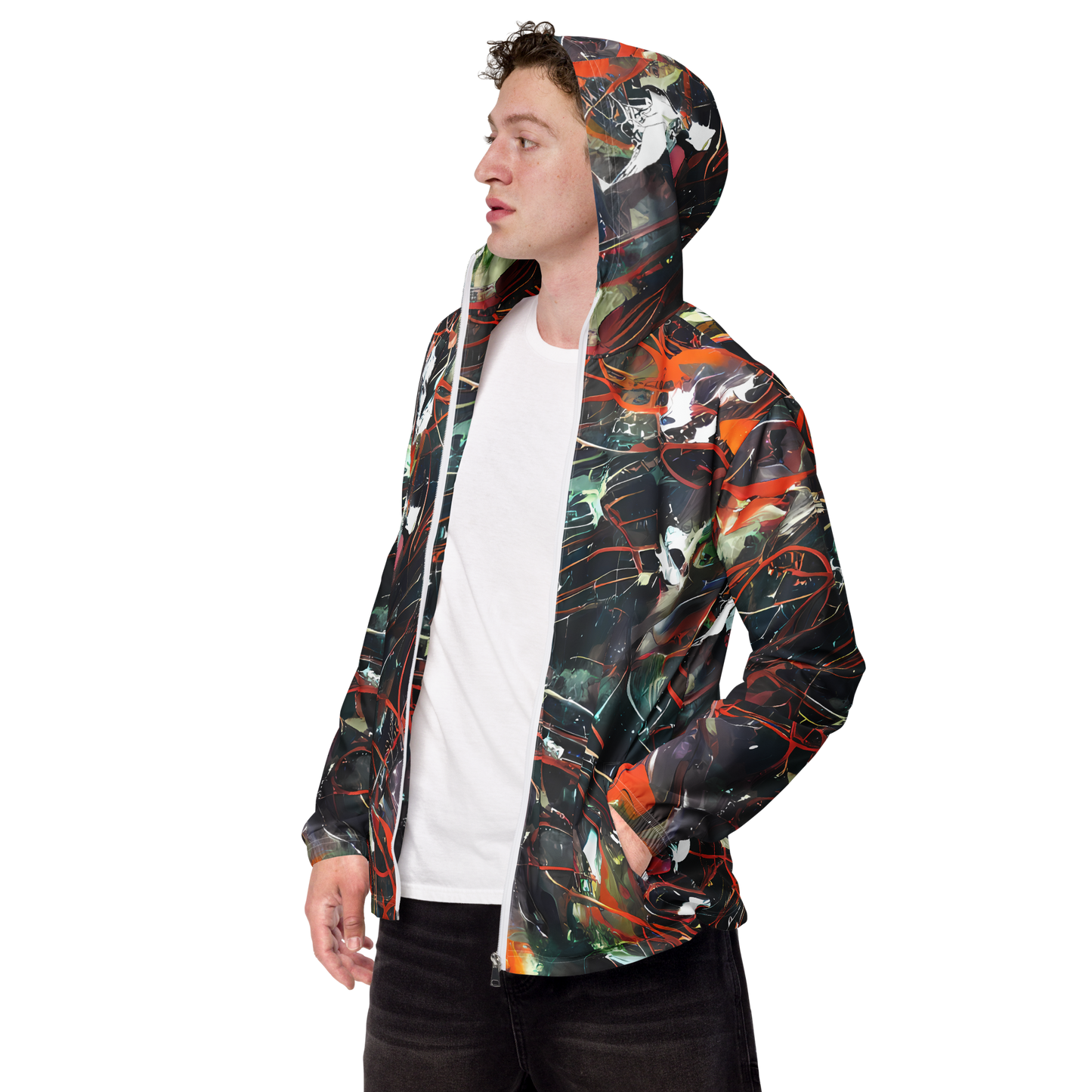 Men's Windbreaker - Chaos Canvas