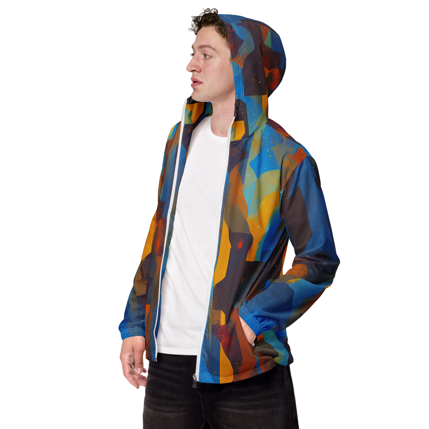 Men's Windbreaker - Cubist Dusk