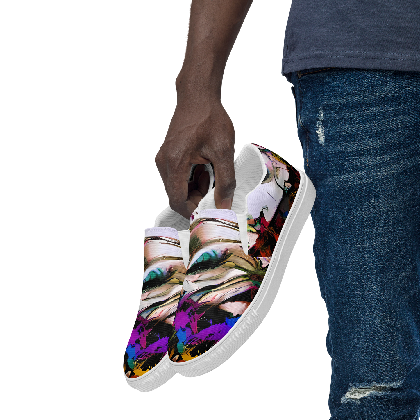 Men's Slip-On Canvas Shoes - Sultry Smoke