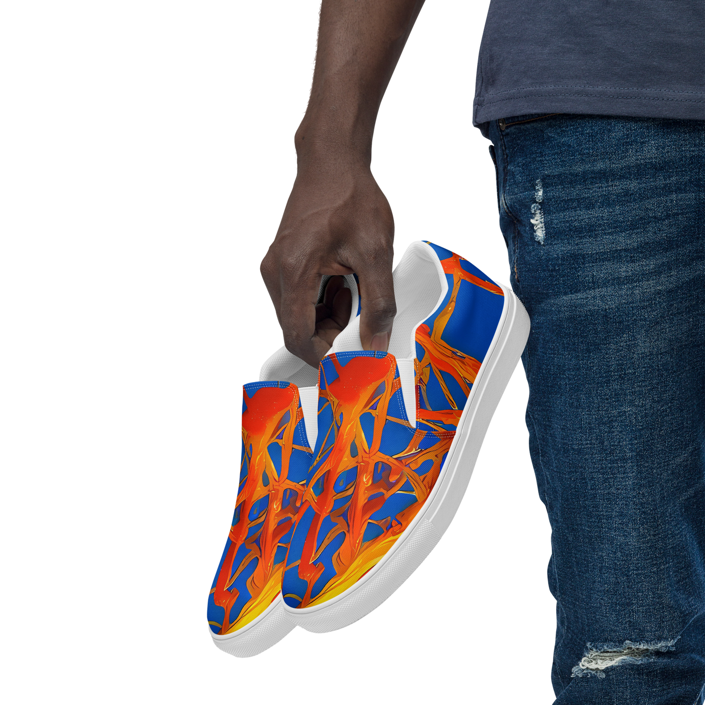 Men's Slip-On Canvas Shoes - Vivid Plexus