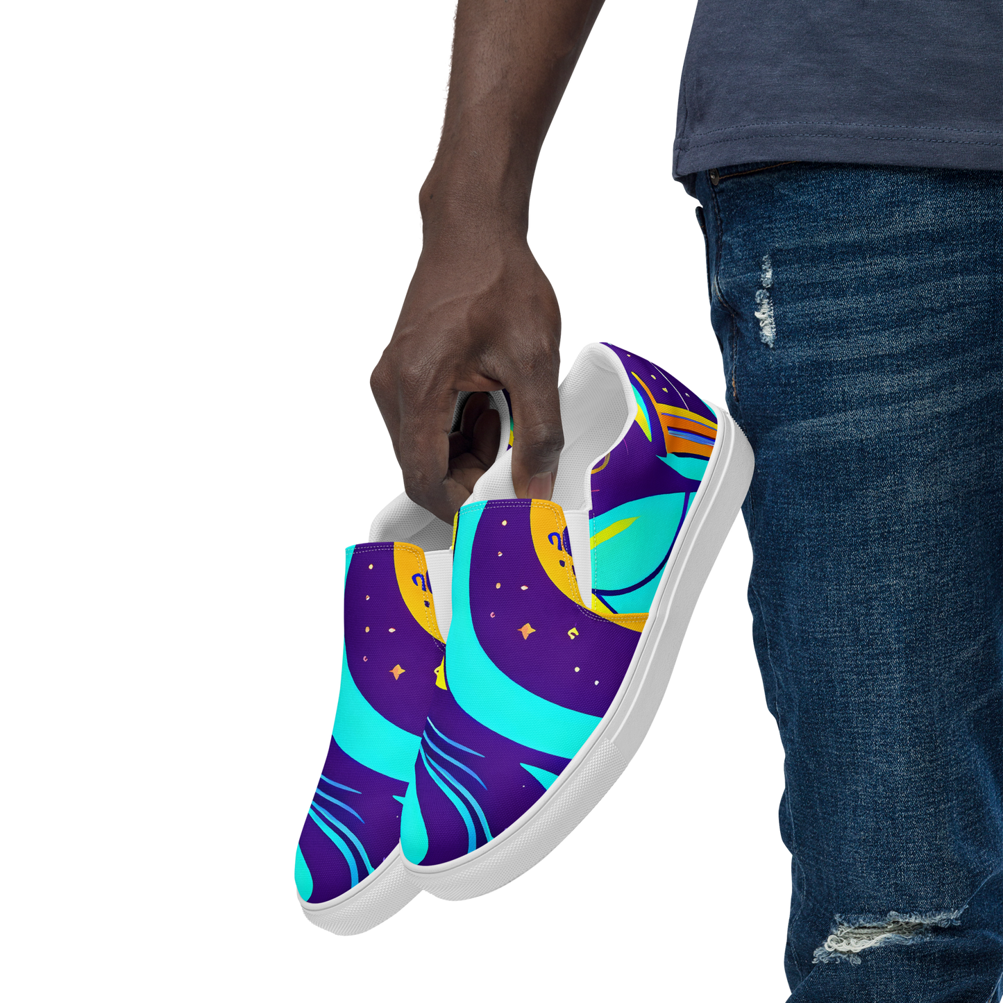 Men's Slip-On Canvas Shoes - Blasted Bazaar