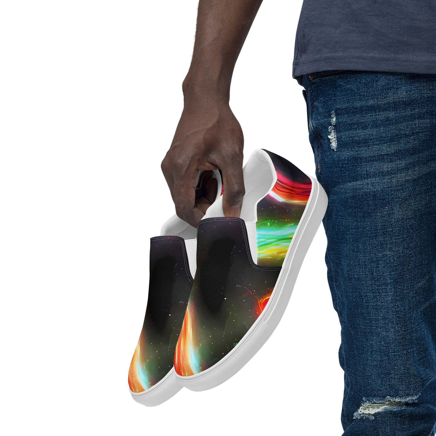 Men's Slip-On Canvas Shoes - Sherwood Swirl