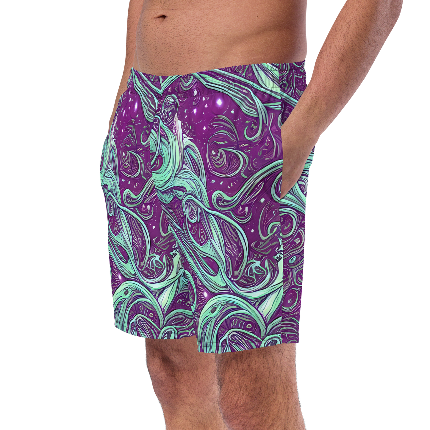 Swim Trunks - Temple Swirls