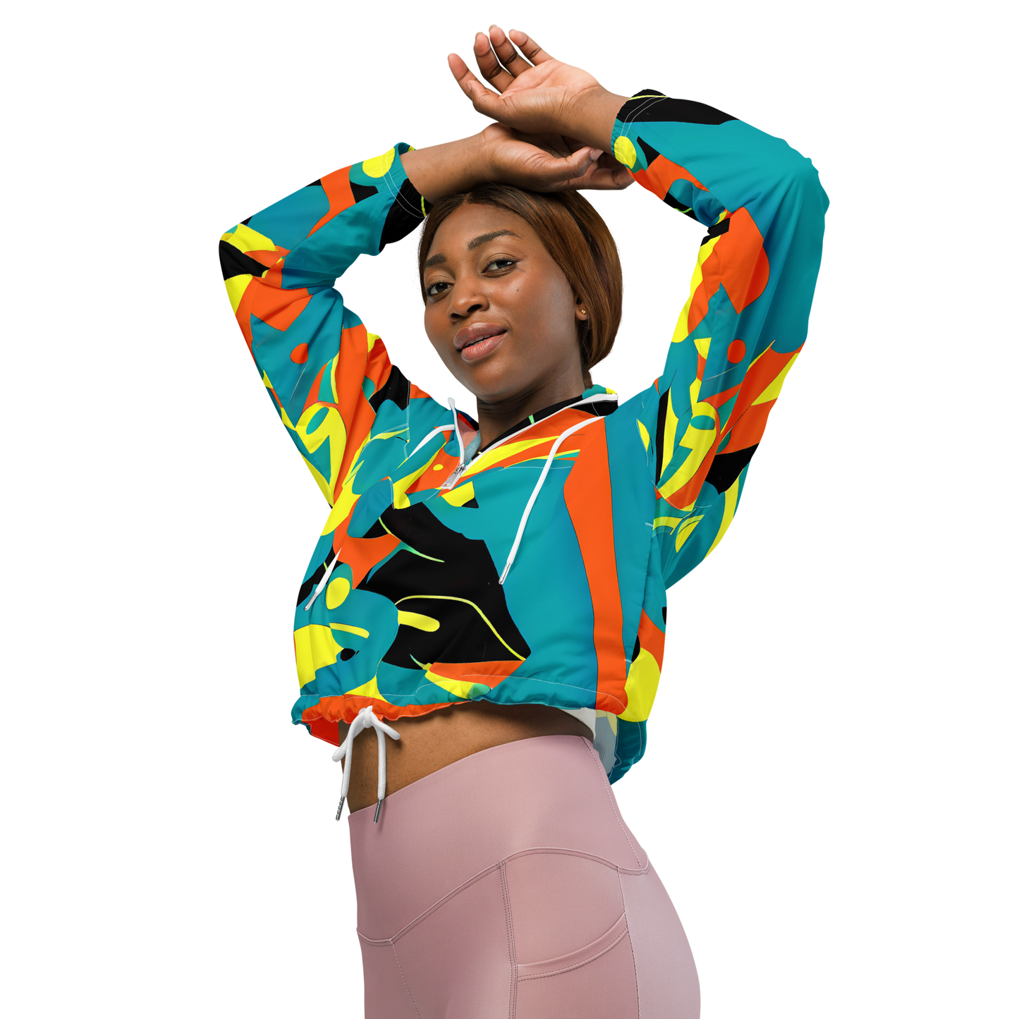 Women's Cropped Windbreaker - Gerace Jive