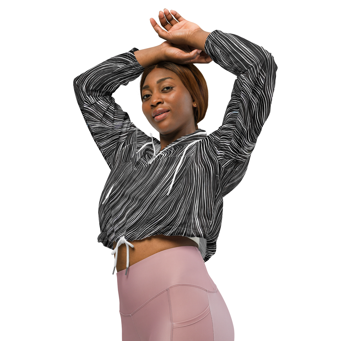 Women's Cropped Windbreaker - Wirth Waves