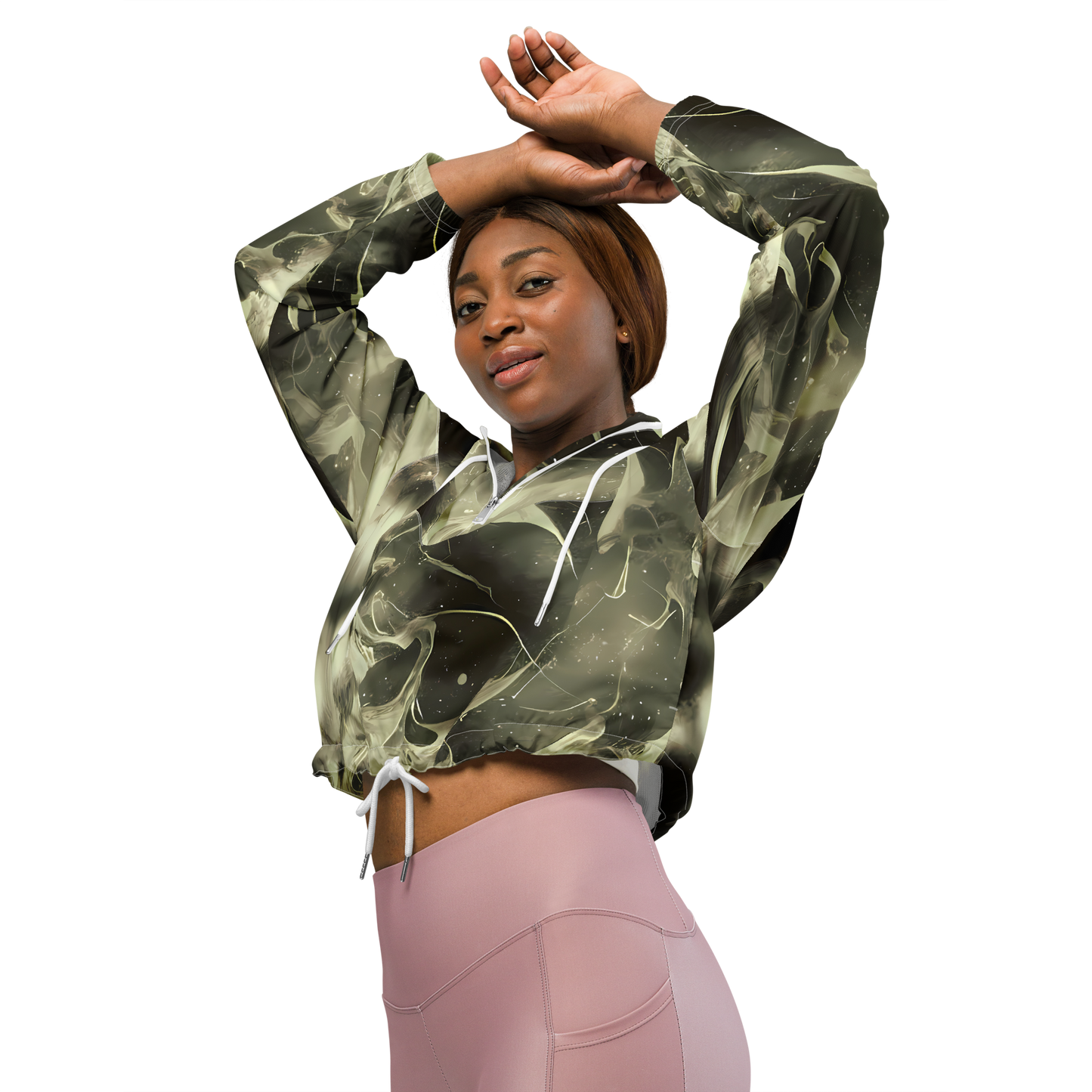 Women's Cropped Windbreaker - Biomech Whirl