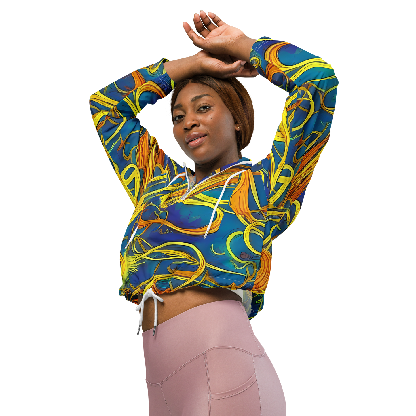 Women's Cropped Windbreaker - Morgan's Entwined