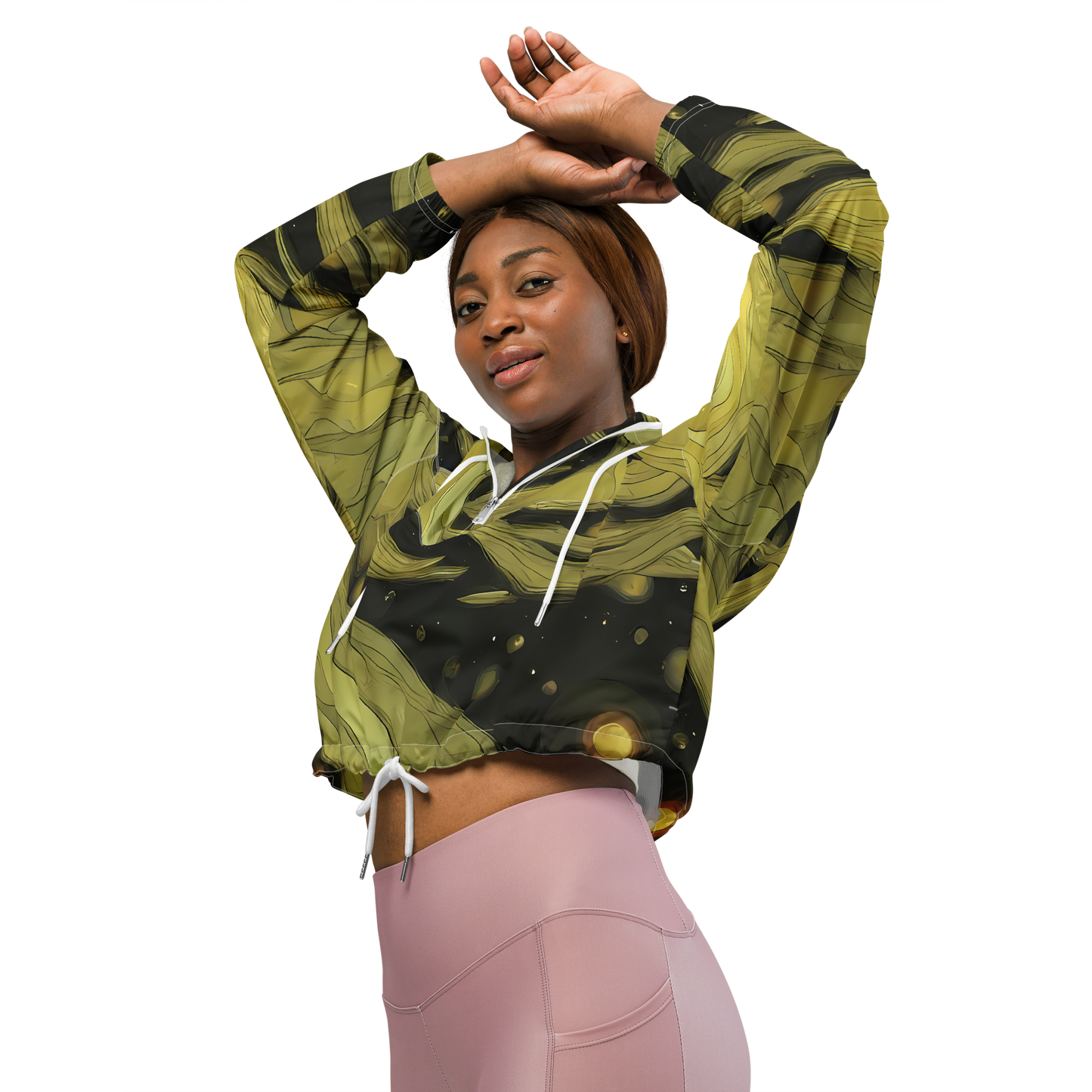 Women's Cropped Windbreaker - Whispered Breeze