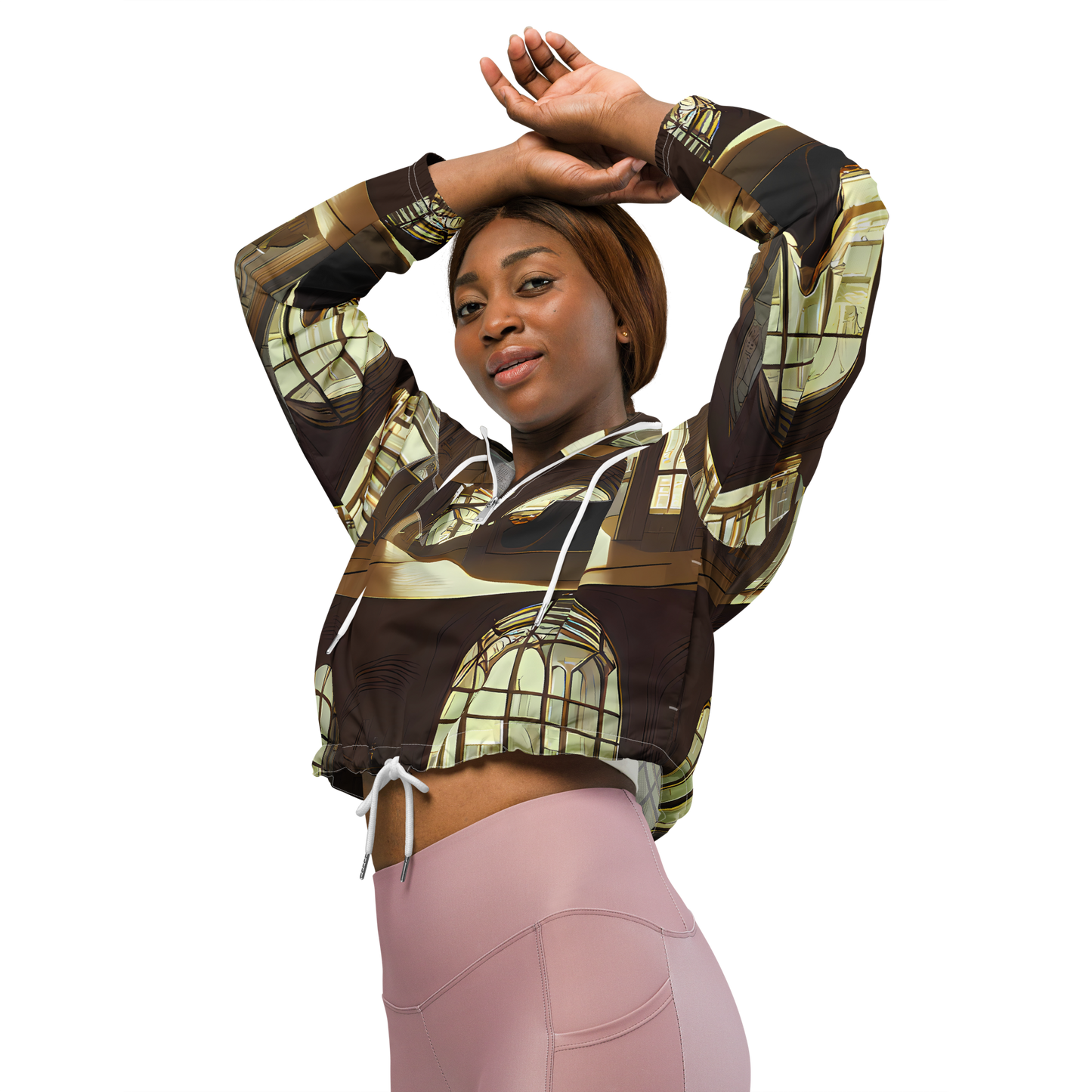 Women's Cropped Windbreaker - Dutch Perspective