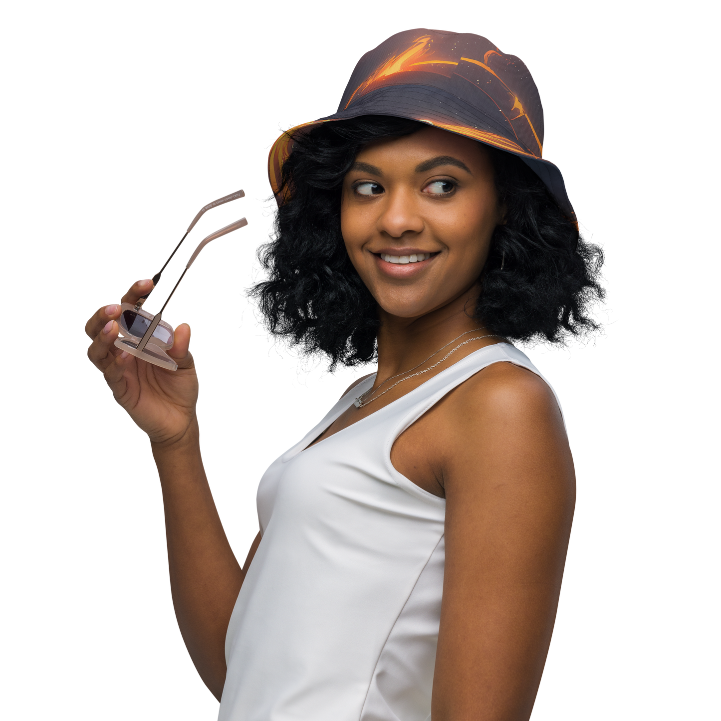 Reversible Bucket Hat - Inferno Spirals