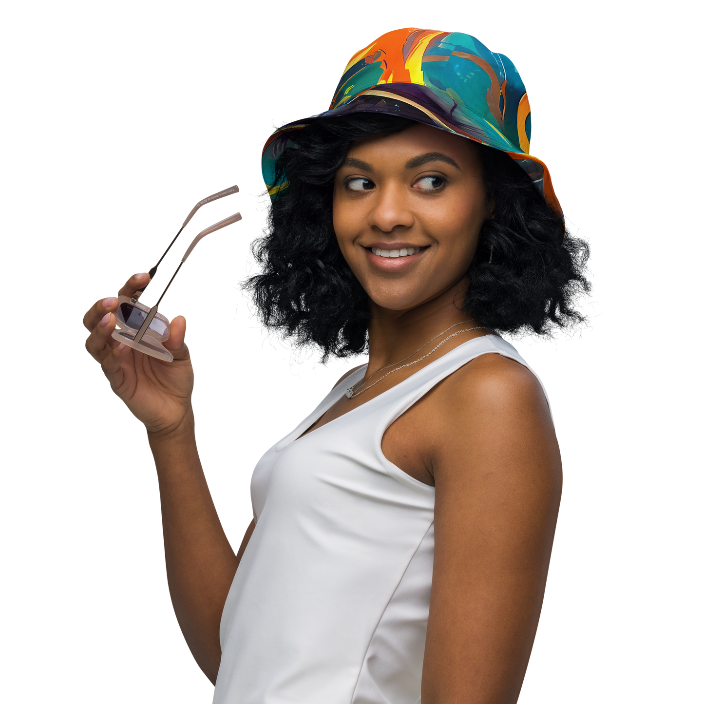 Reversible Bucket Hat - Cecily’S Swirl