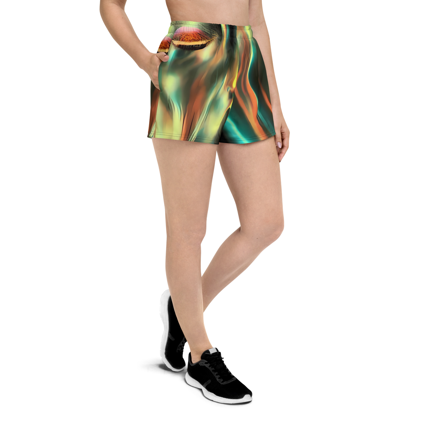 Women’s Athletic Shorts - Newtonian Visage