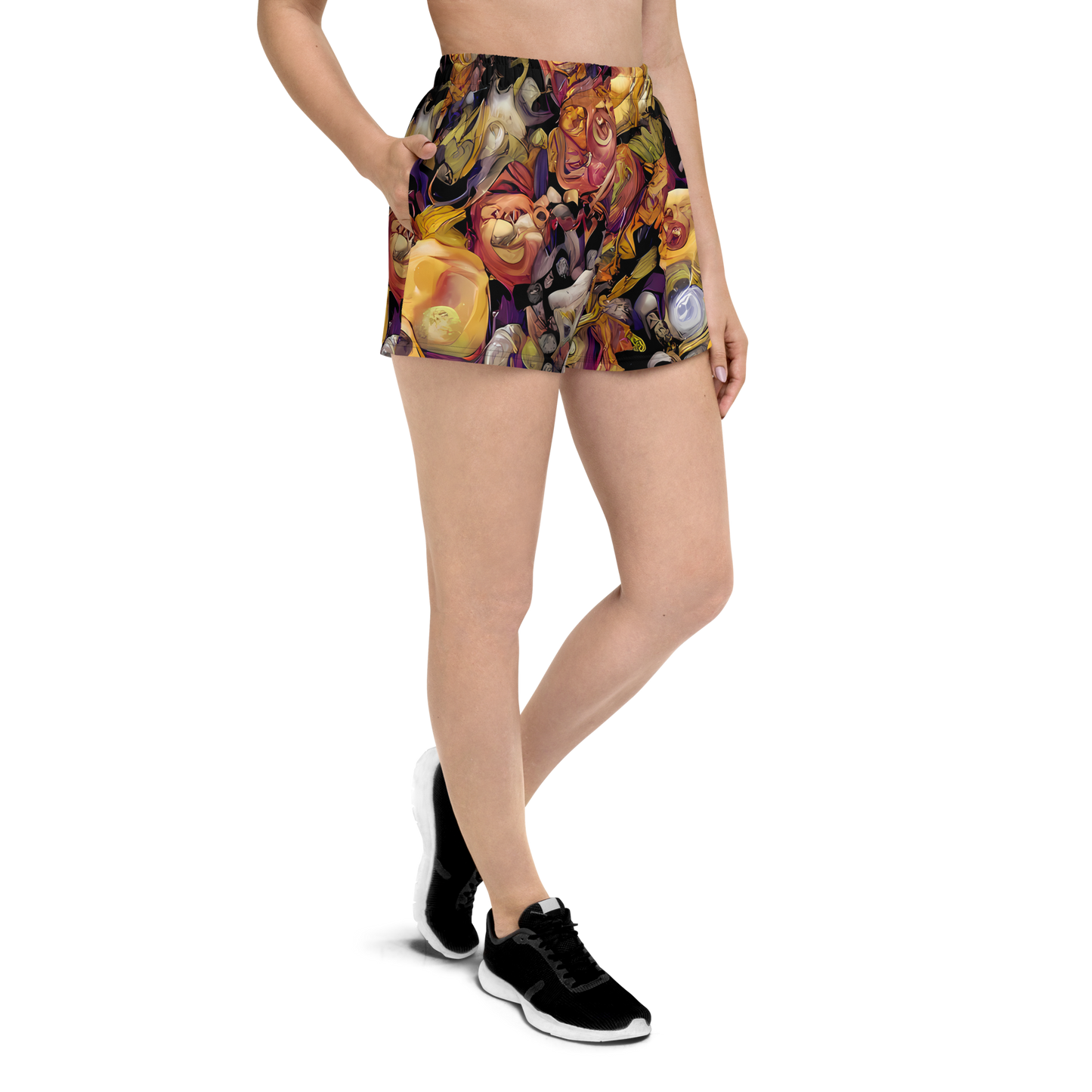 Women’s Athletic Shorts - Arcimboldo Abundance