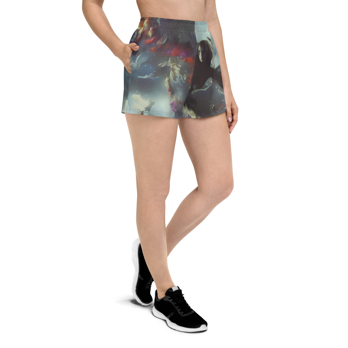 Women’s Athletic Shorts - Cosmic Dancer