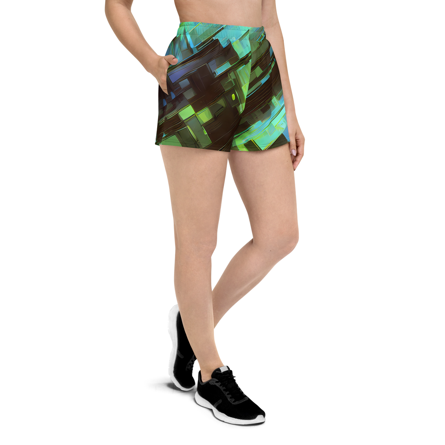 Women’s Athletic Shorts - Cyber Shard