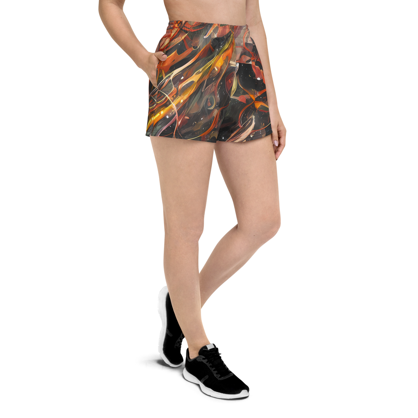 Women’s Athletic Shorts - Temporal Vortex