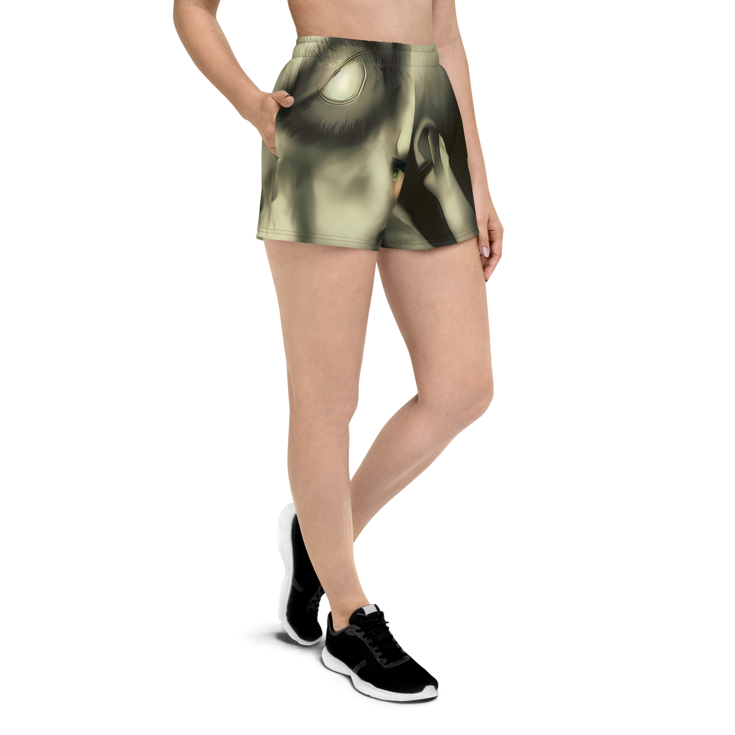 Women’s Athletic Shorts - Newtonian Whisper