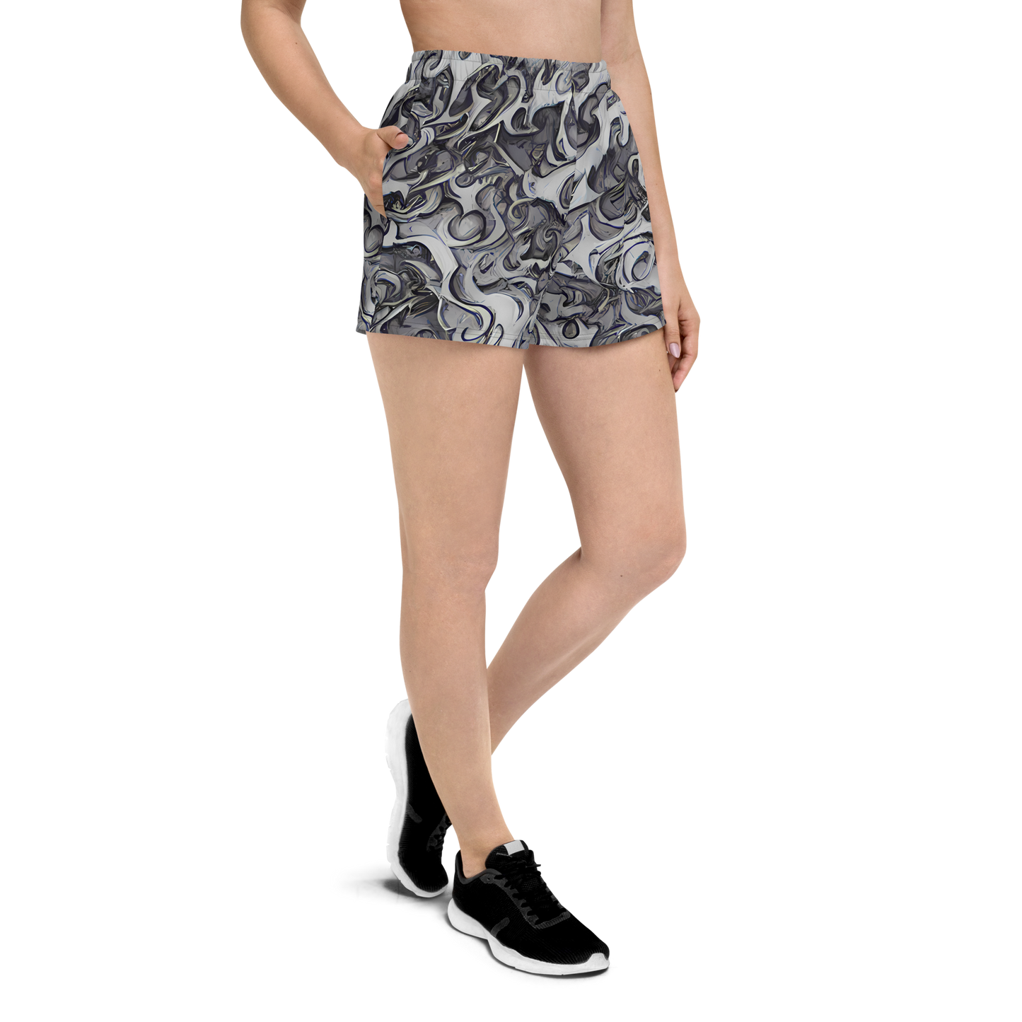 Women’s Athletic Shorts - Mashburn Swirls