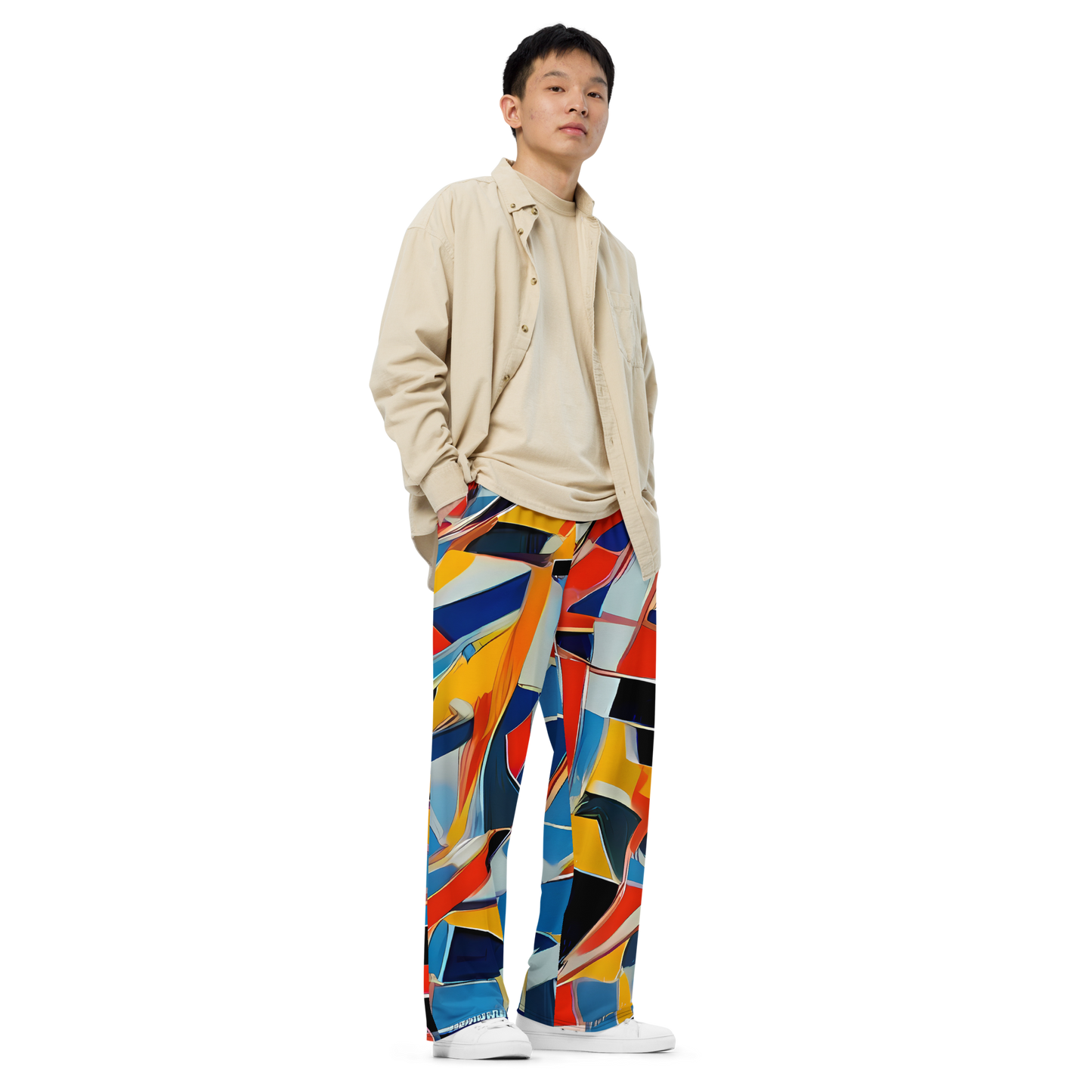 Wide-Leg Pants - Abstract Mingle