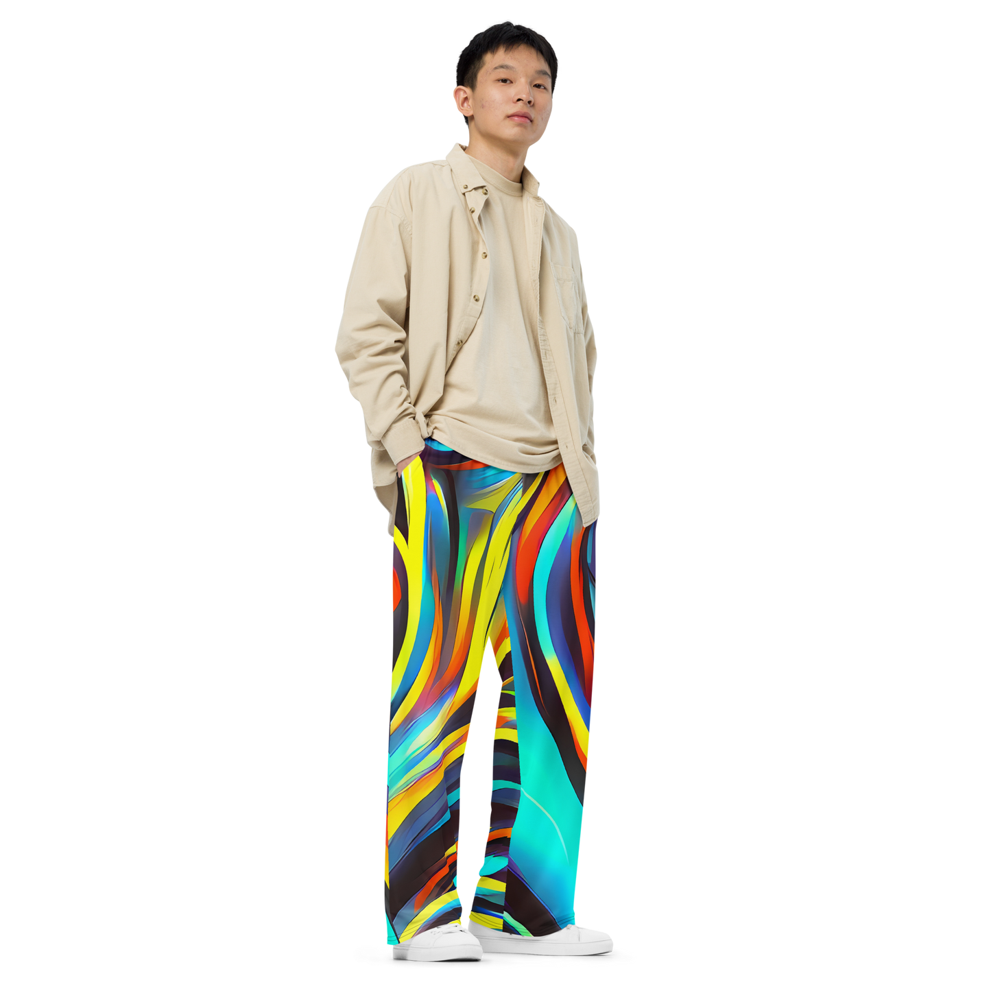 Wide-Leg Pants - Cyber Surge