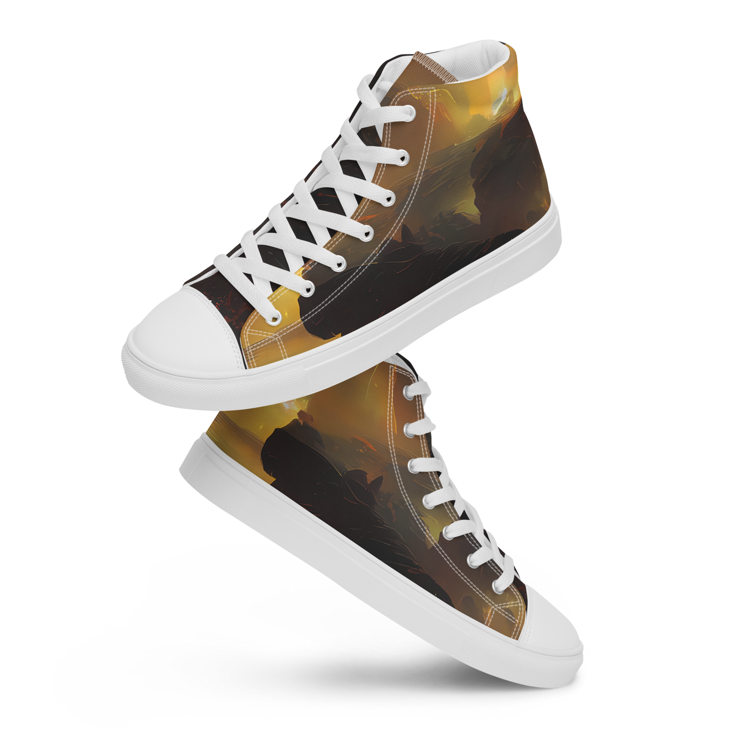 Women's High Top Canvas Shoes - Solar Torrent