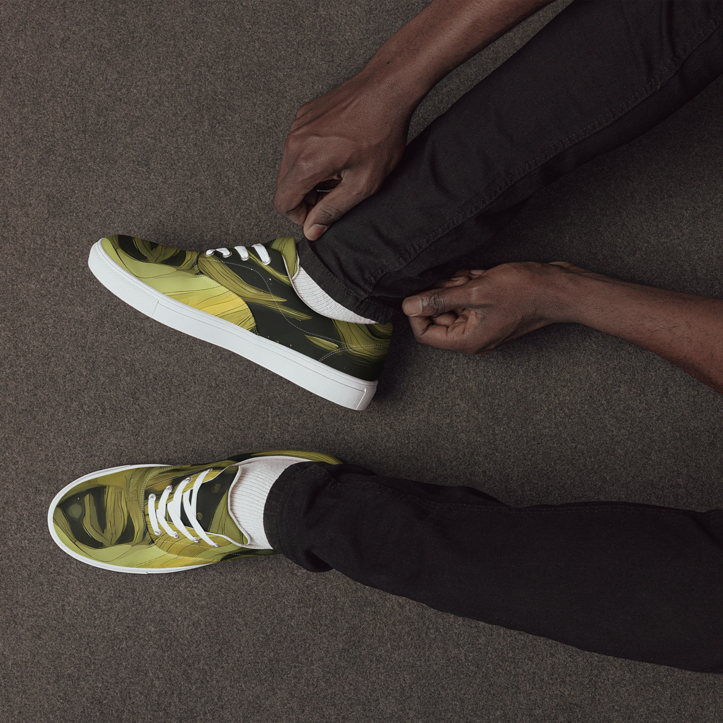 Men's Lace-Up Canvas Shoes - Whispered Breeze