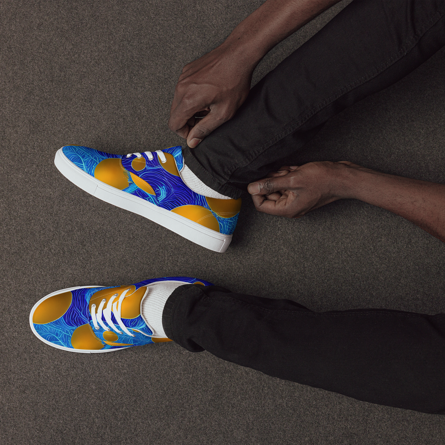 Men's Lace-Up Canvas Shoes - Remnev Reverie