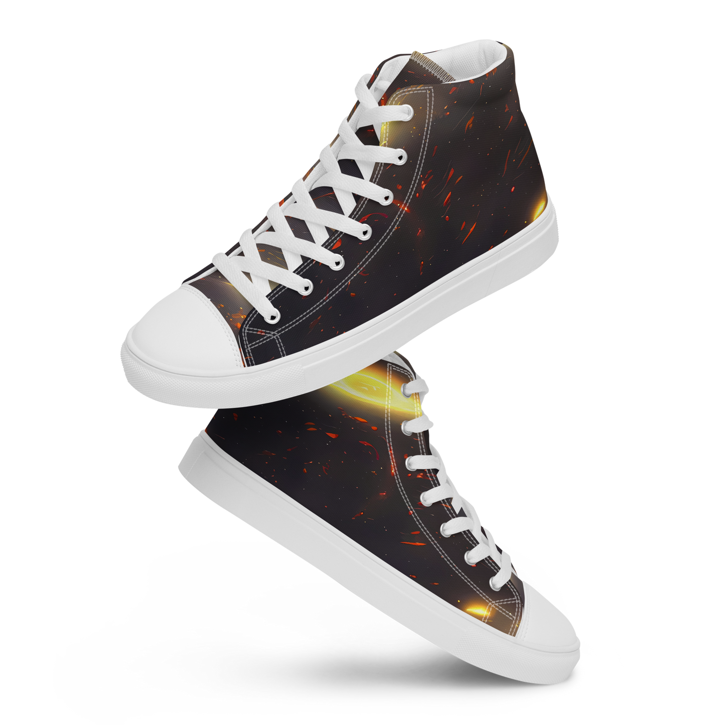 Men's High Top Canvas Shoes - Stellar Arcana