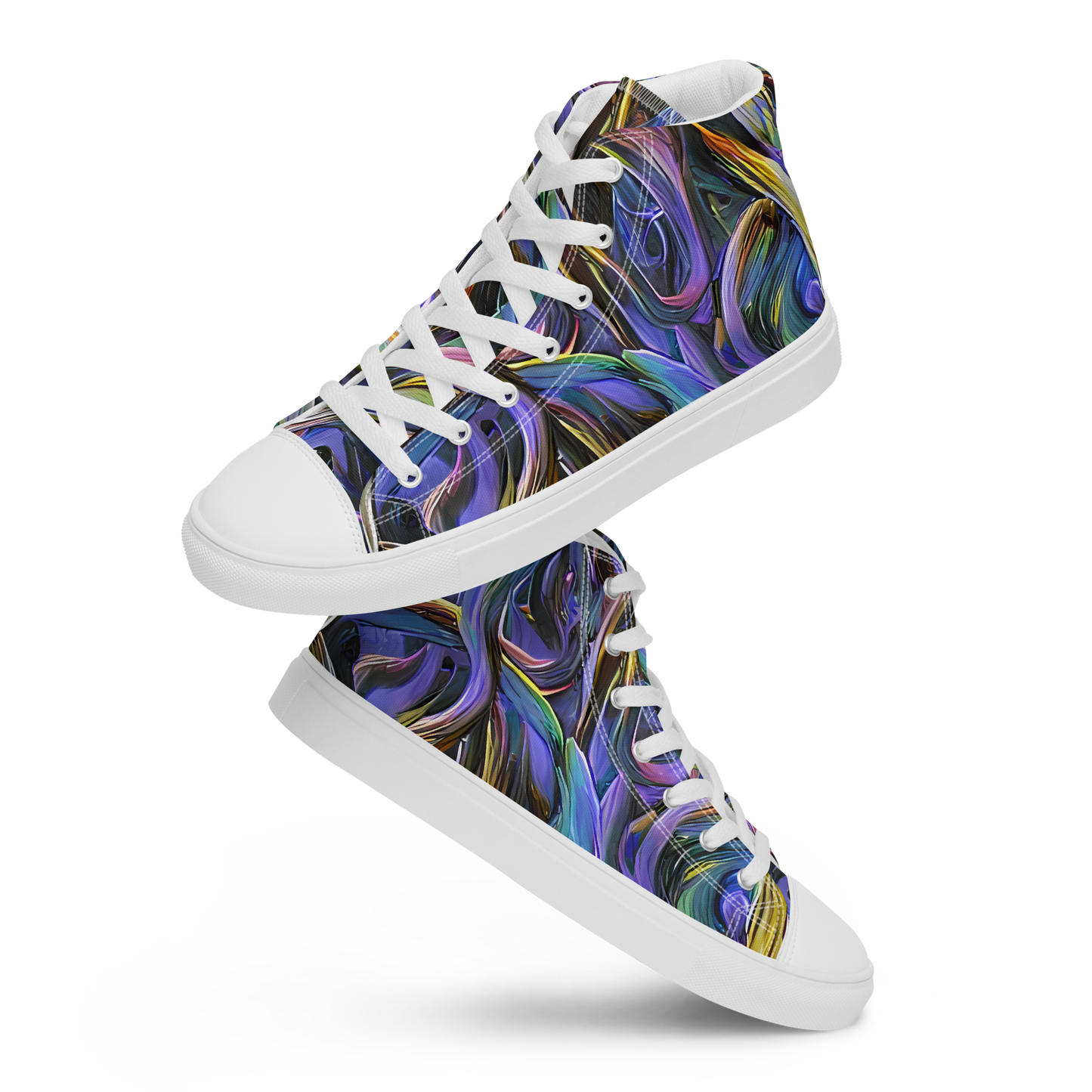 Women's High Top Canvas Shoes - Tanning Twirl