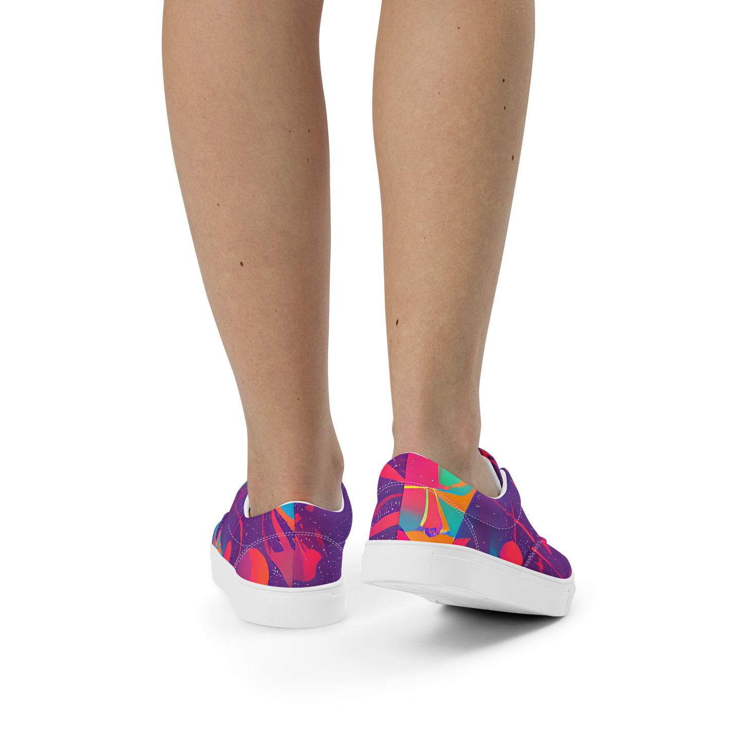 Women's Lace-Up Canvas Shoes - Spheric Rhapsody